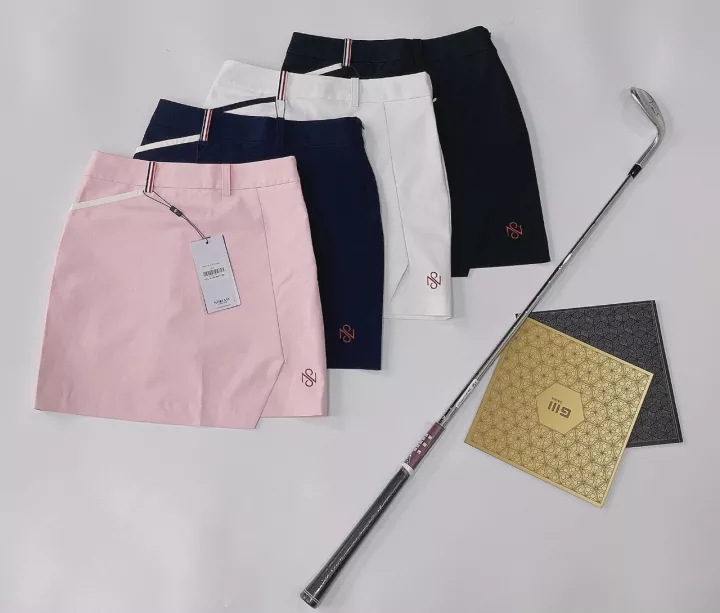 Chân Váy Golf WAAC Nữ Hem Color Full Pleated Skirt